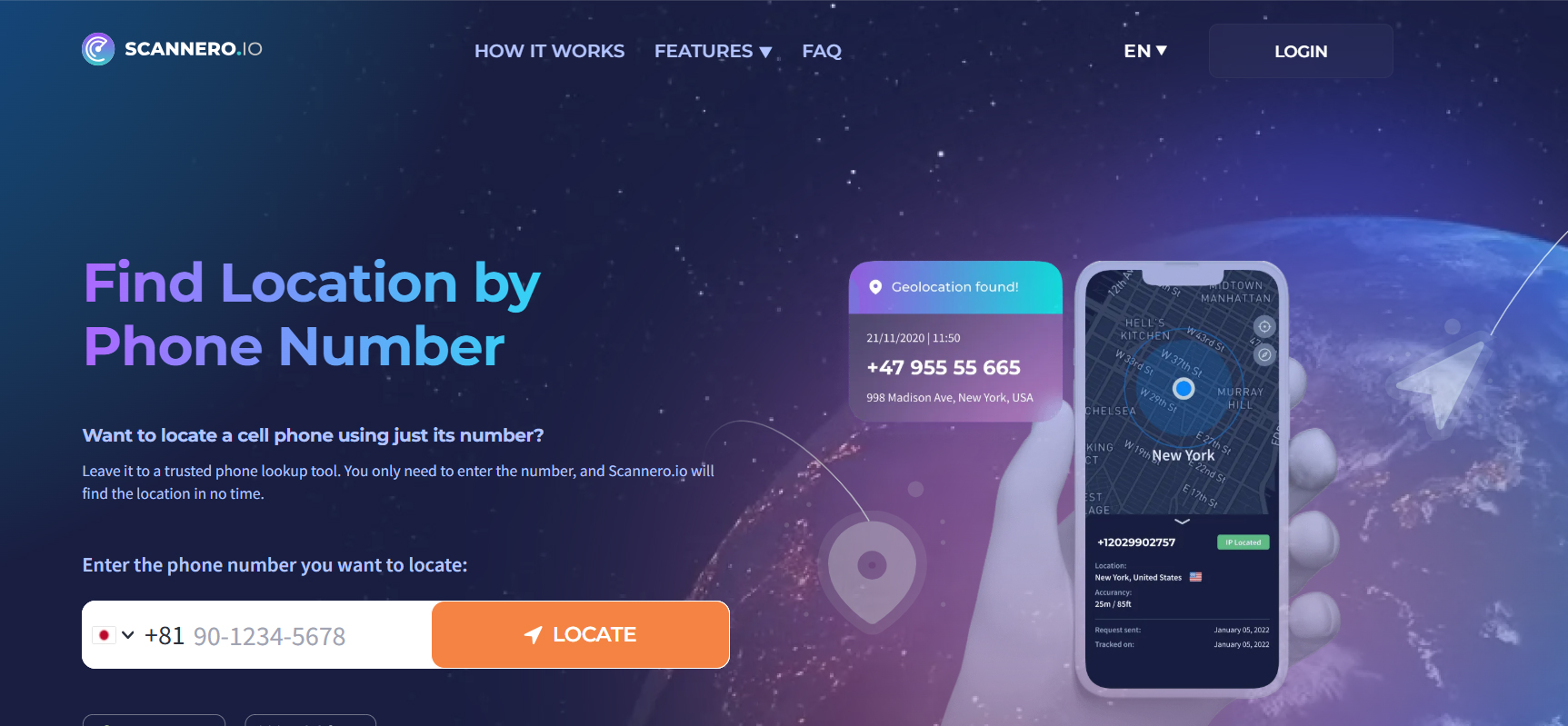 Track iPhone with Scannero